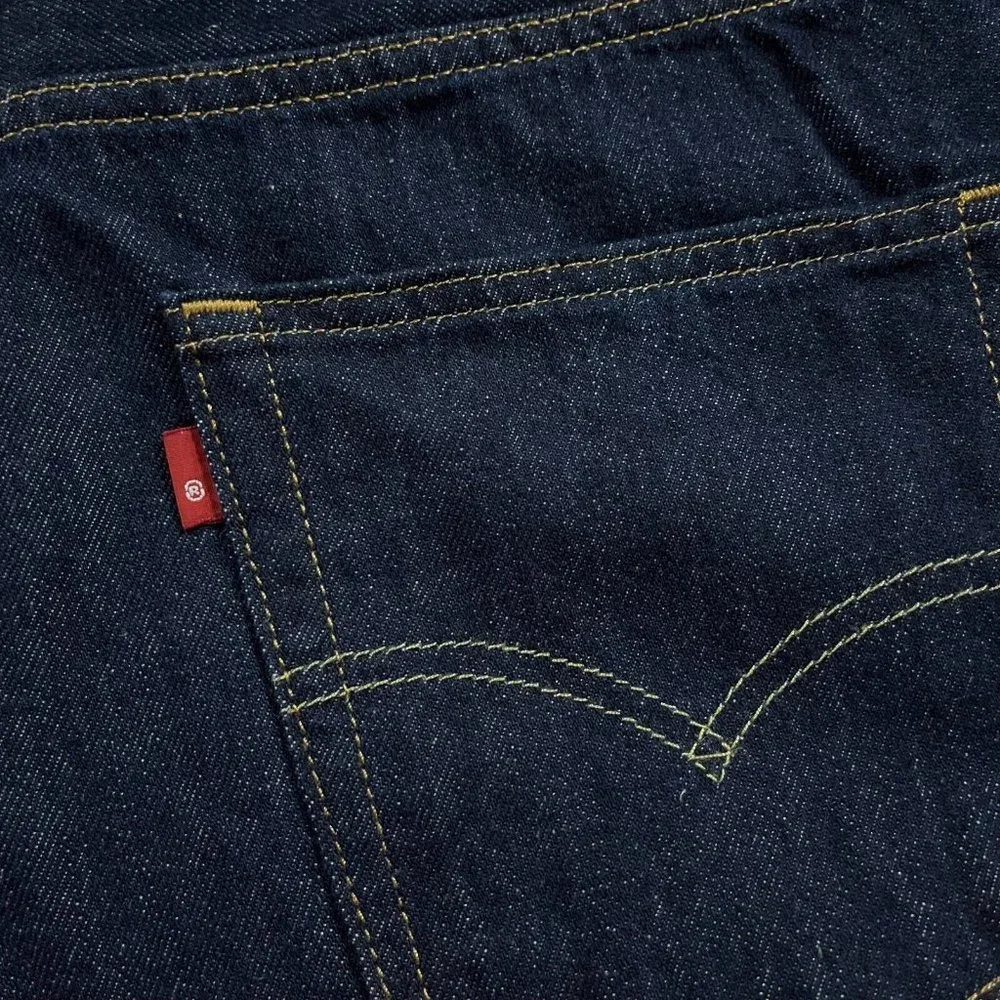 Levis 469 Mens Denim Shorts Size 46 Dark Blue Loose‎ Fit Casual & Stylish